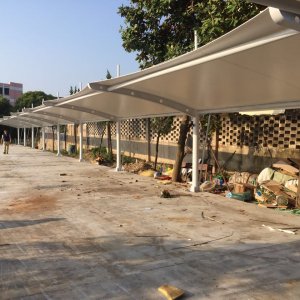 臨海市桃渚中學(xué)自行車棚 
